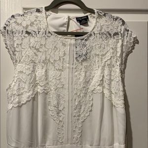 NWT white lace maxi dress